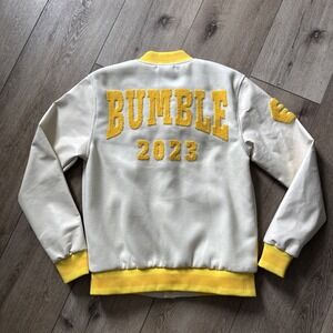 Bumble LETTERMANS JACKET 2023 Medium Its So Good To See You Button Up #780